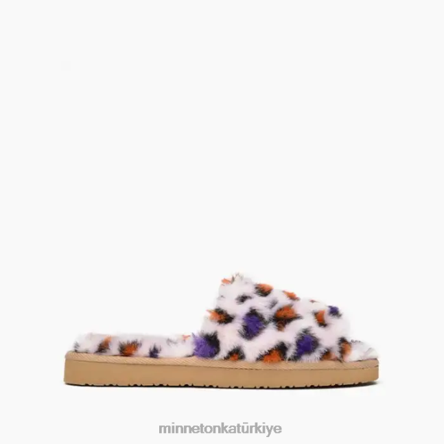 ayakkabı TR Minnetonka kadınlar hahaha allık leopar desenli F4V6V287
