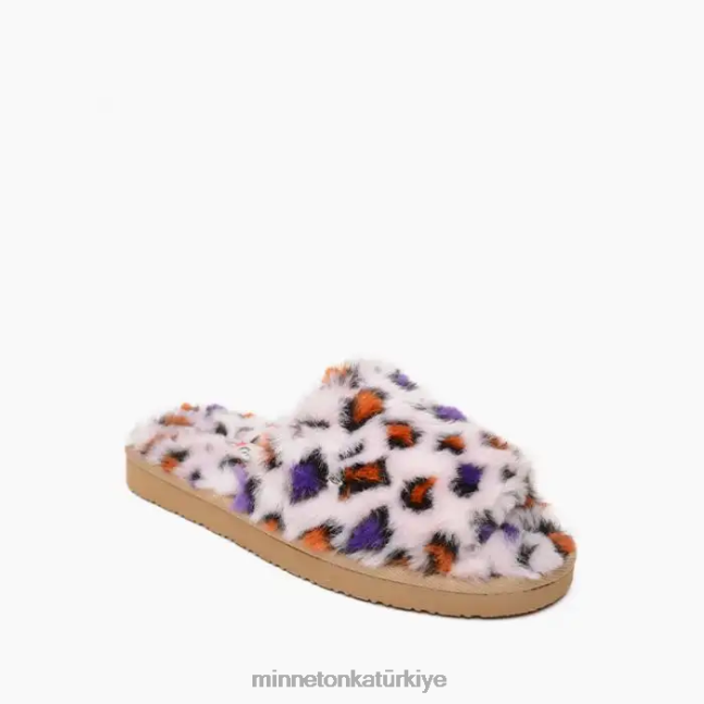 ayakkabı TR Minnetonka kadınlar hahaha allık leopar desenli F4V6V287