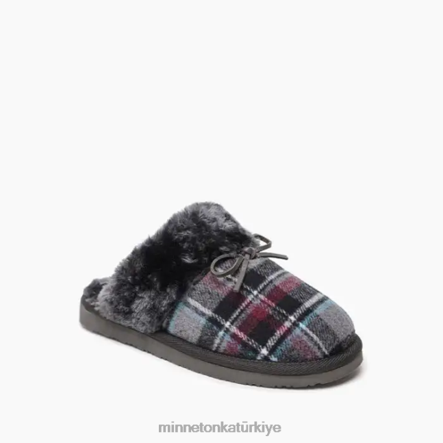 ayakkabı TR Minnetonka kadınlar telaşlı sürtünme gri sonbahar ekose F4V6V306