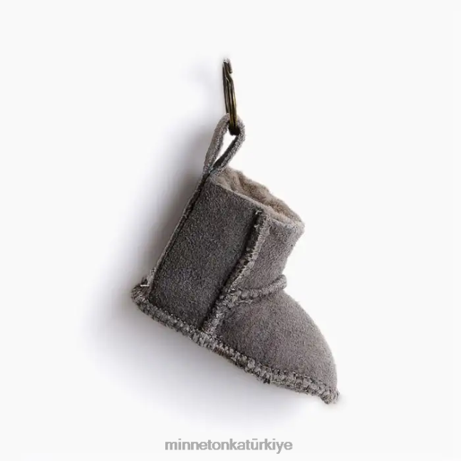 Aksesuarlar TR Minnetonka üniseks mini önyükleme anahtarlıkları gri F4V6V535
