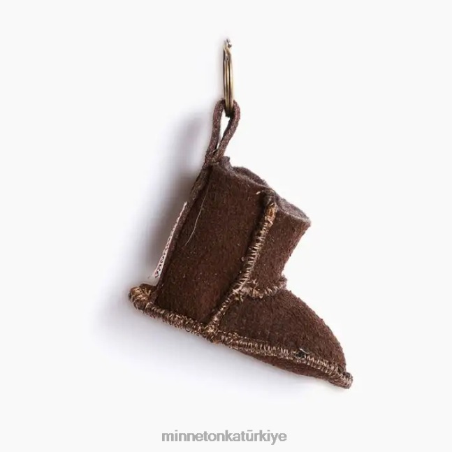 Aksesuarlar TR Minnetonka üniseks mini önyükleme anahtarlıkları çikolata F4V6V534